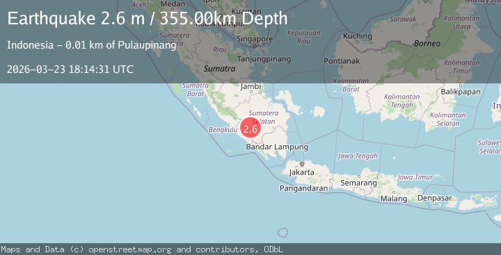 Map of SOUTHERN SUMATRA, INDONESIA