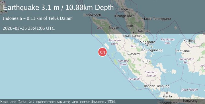 Map of NIAS REGION, INDONESIA