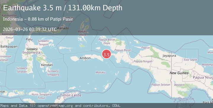 Map of CERAM SEA, INDONESIA
