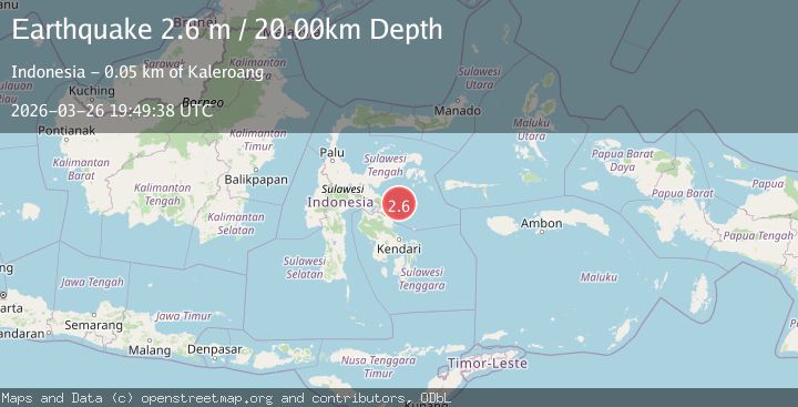 Map of SULAWESI, INDONESIA
