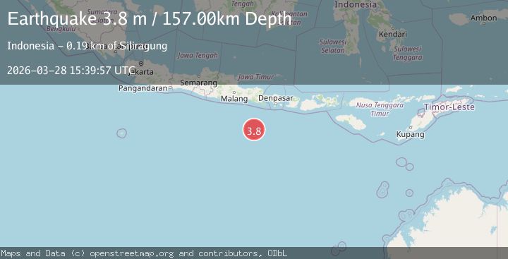 Map of SOUTH OF JAVA, INDONESIA