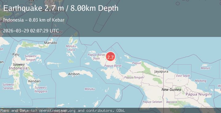 Map of NEAR N COAST OF PAPUA, INDONESIA