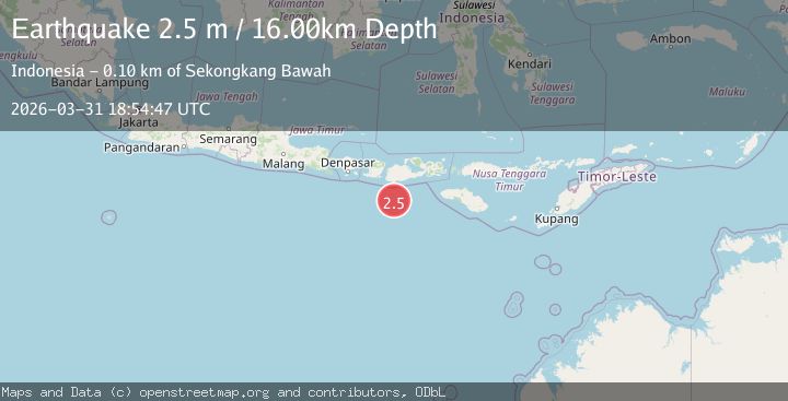 Map of SUMBAWA REGION, INDONESIA