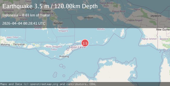 Map of EAST TIMOR REGION