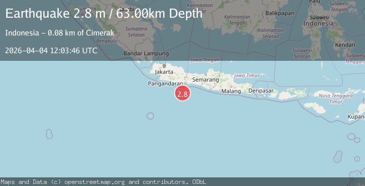 Map of JAVA, INDONESIA