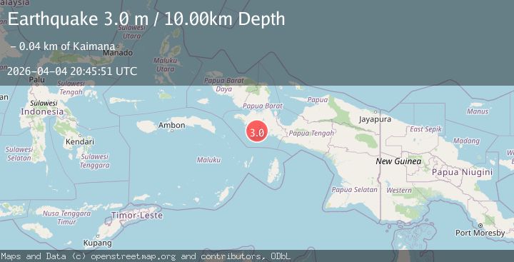 Map of PAPUA, INDONESIA