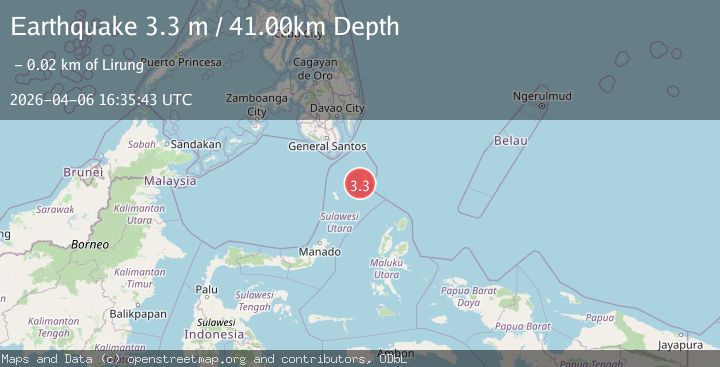 Map of KEPULAUAN TALAUD, INDONESIA