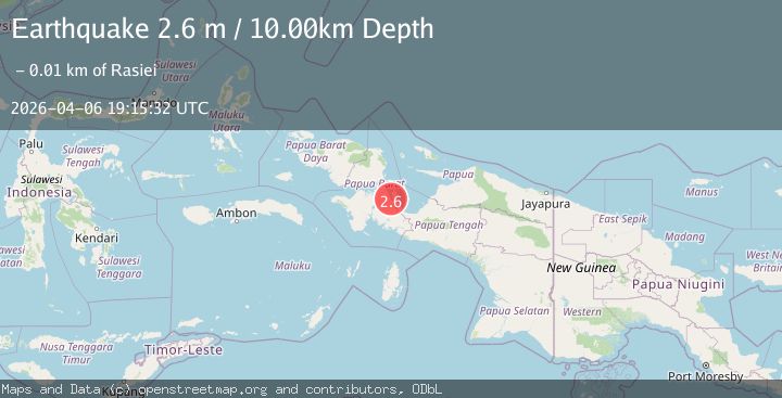 Map of NEAR N COAST OF PAPUA, INDONESIA