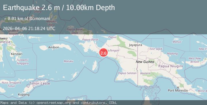 Map of NEAR S COAST OF PAPUA, INDONESIA