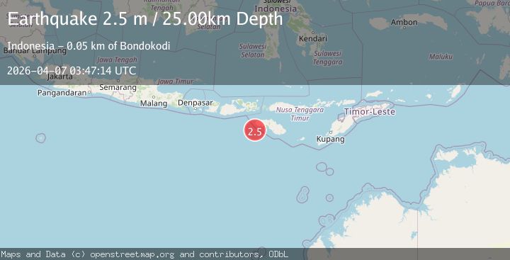 Map of SOUTH OF SUMBAWA, INDONESIA
