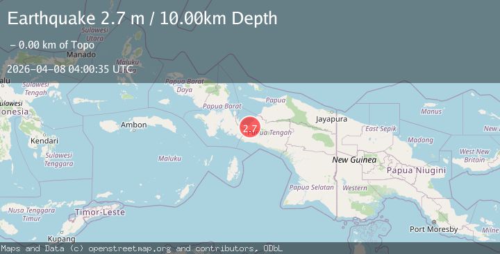 Map of PAPUA, INDONESIA