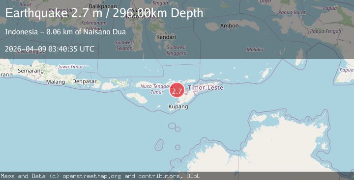 Map of TIMOR REGION, INDONESIA