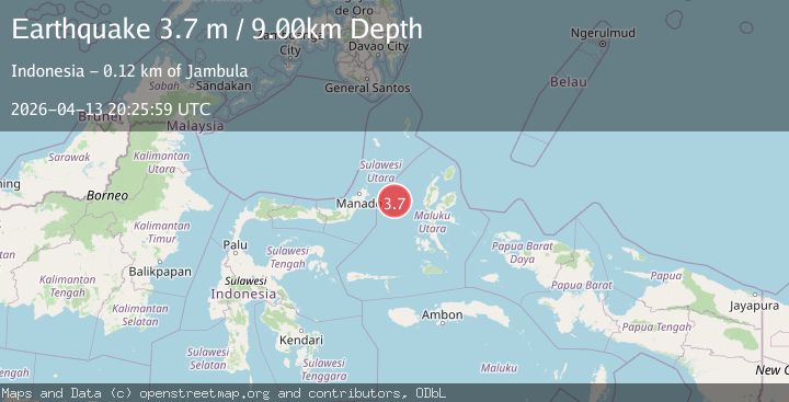 Map of MOLUCCA SEA
