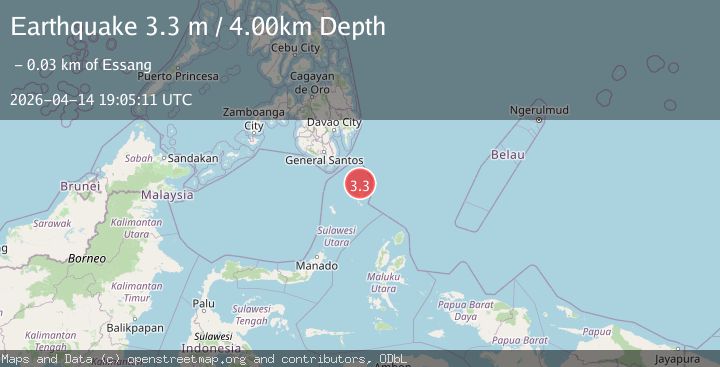 Map of KEPULAUAN TALAUD, INDONESIA