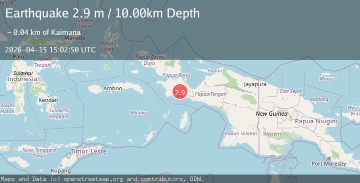 Map of PAPUA, INDONESIA