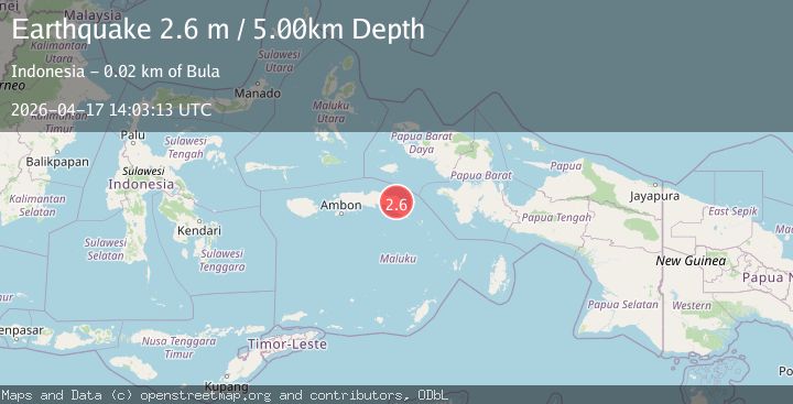 Map of SERAM, INDONESIA