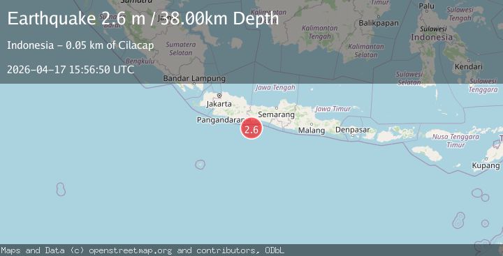 Map of JAVA, INDONESIA
