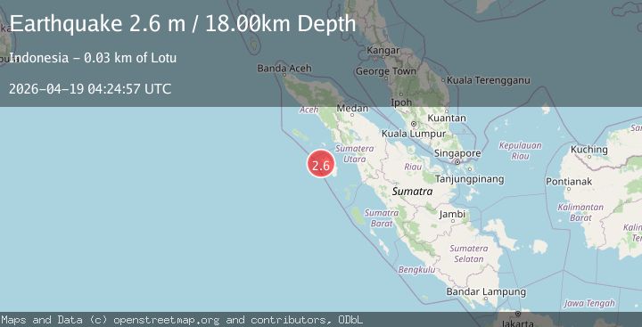 Map of NIAS REGION, INDONESIA