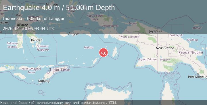 Map of KEP. TANIMBAR REGION, INDONESIA