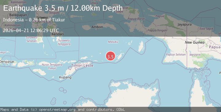 Map of KEP. TANIMBAR REGION, INDONESIA