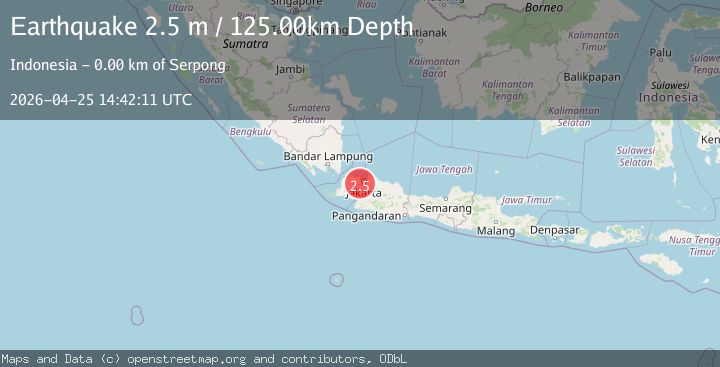 Map of JAVA, INDONESIA