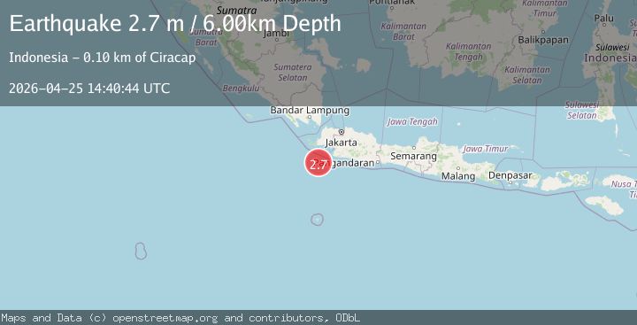 Map of JAVA, INDONESIA