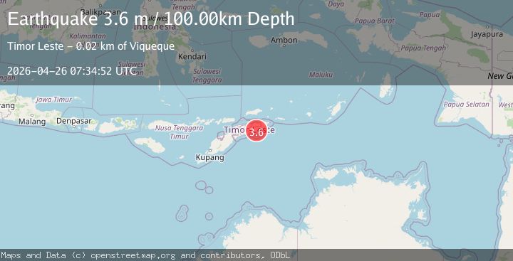 Map of EAST TIMOR REGION