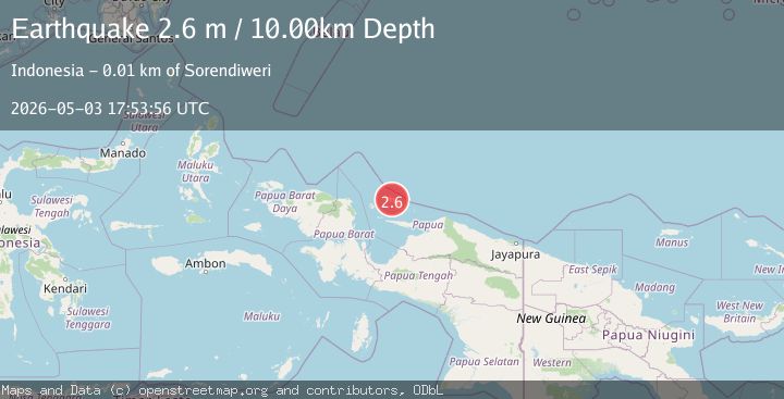 Map of BIAK REGION, INDONESIA