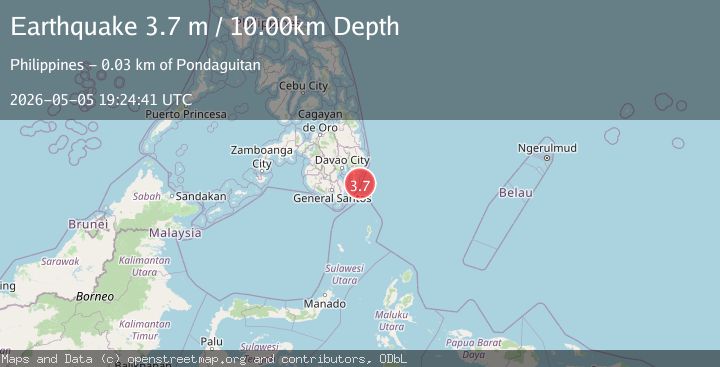 Map of MINDANAO, PHILIPPINES