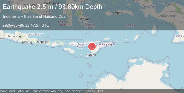 Map of TIMOR REGION, INDONESIA
