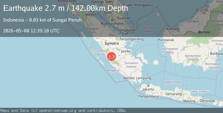 Map of SOUTHERN SUMATRA, INDONESIA