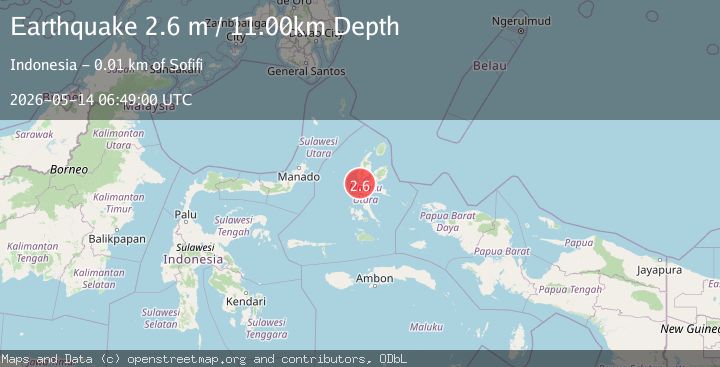 Map of HALMAHERA, INDONESIA