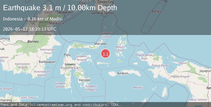 Map of MOLUCCA SEA