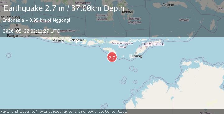 Map of SUMBA REGION, INDONESIA