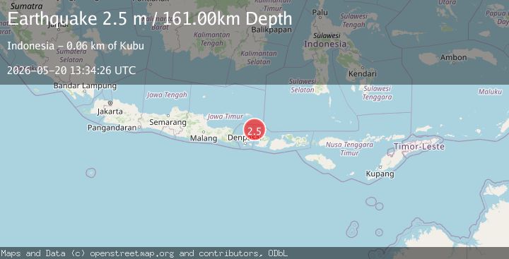 Map of BALI SEA