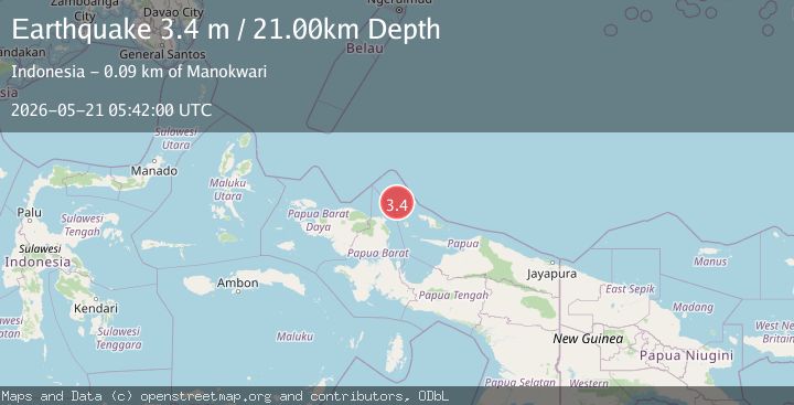 Map of NEAR N COAST OF PAPUA, INDONESIA