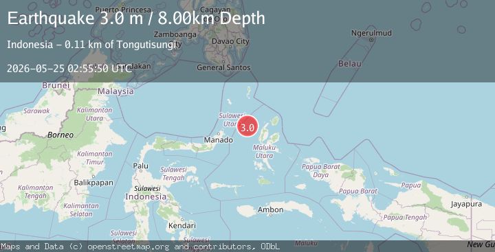 Map of MOLUCCA SEA