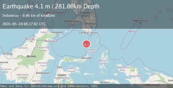 Map of CELEBES SEA