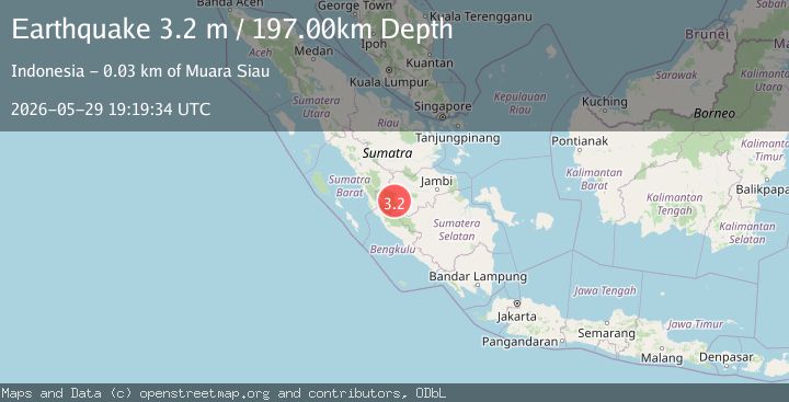 Map of SOUTHERN SUMATRA, INDONESIA