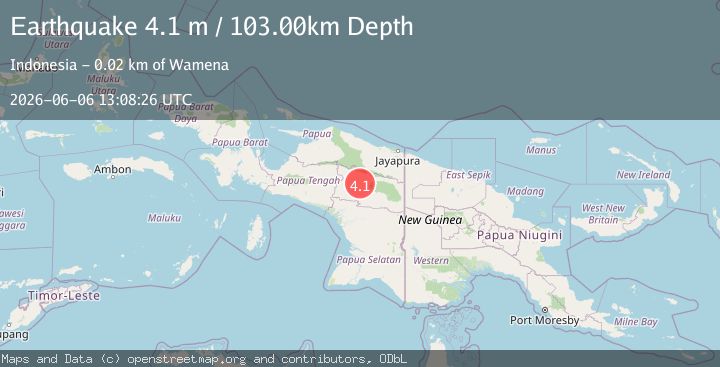 Map of PAPUA, INDONESIA