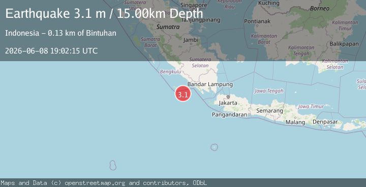 Map of SOUTHERN SUMATRA, INDONESIA