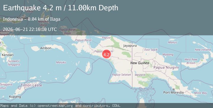 Map of PAPUA, INDONESIA