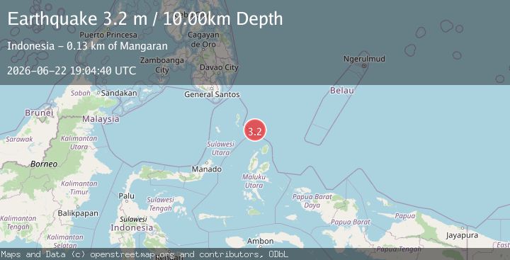 Map of KEPULAUAN TALAUD, INDONESIA