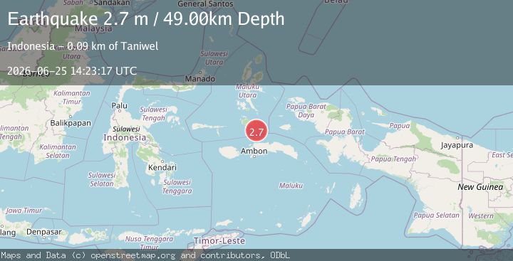 Map of CERAM SEA, INDONESIA
