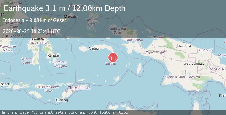 Map of BANDA SEA