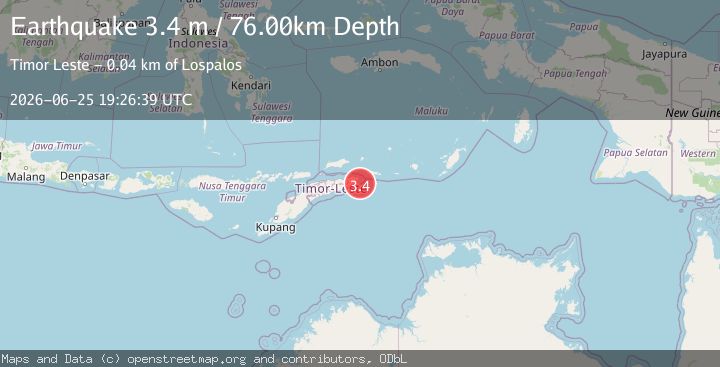 Map of EAST TIMOR REGION