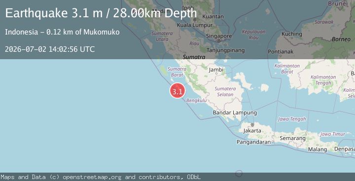 Map of KEP. MENTAWAI REGION, INDONESIA
