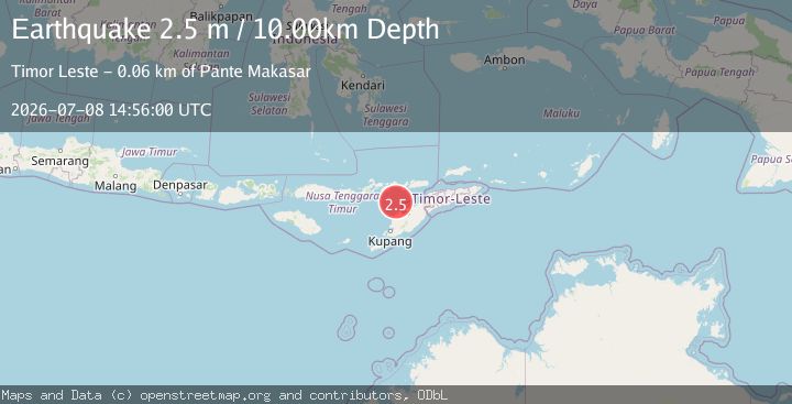 Map of FLORES REGION, INDONESIA