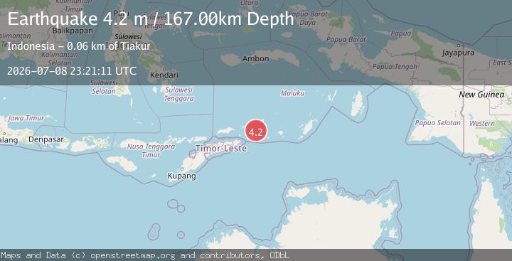 Map of KEPULAUAN BARAT DAYA, INDONESIA