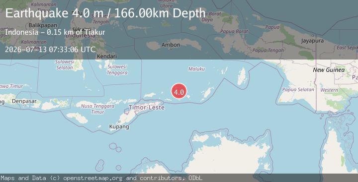 Map of KEPULAUAN BARAT DAYA, INDONESIA